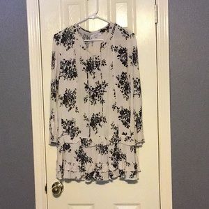 Long Sleeve Chiffon Dress